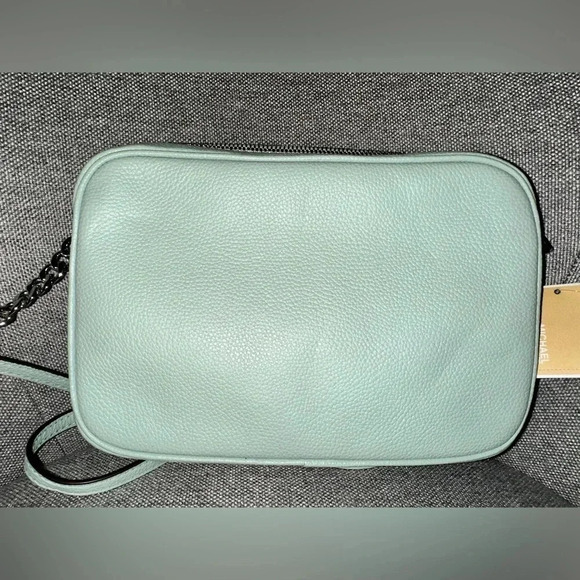Michael Kors Fulton Mint Pink Pebbled Leather Crossbody Bag - NWT - Picture 3 of 7